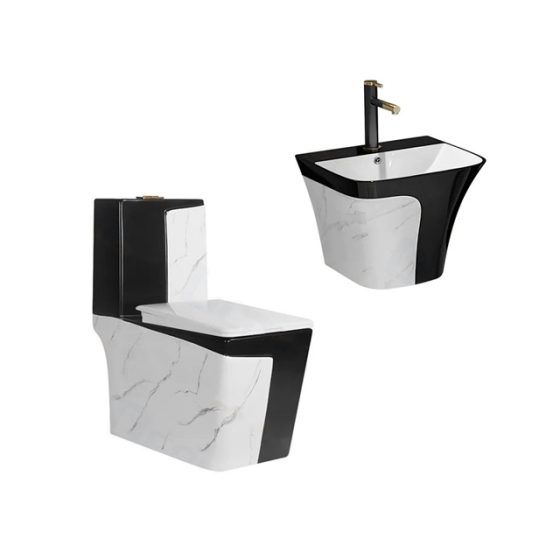 LT-1109-DP-WBL-----HP587-DP-WBL patterned one-piece-toilets