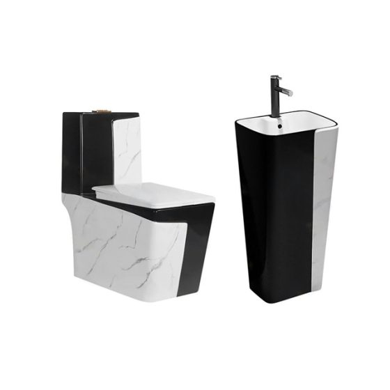LT-1109-DP-WBL-----LT-320-DP-WBL white two-piece-toilet-suites