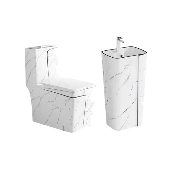 LT-1109-DP-WBLL----LT-320-DP-WBLL white two-piece-toilet-suites