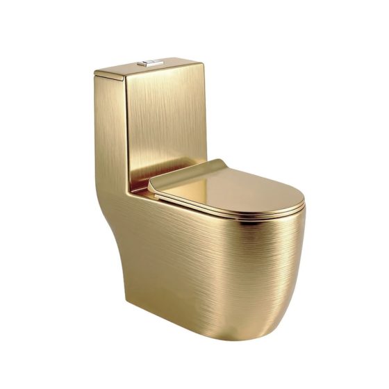LT-1115-BS-GW gold one-piece-toilets
