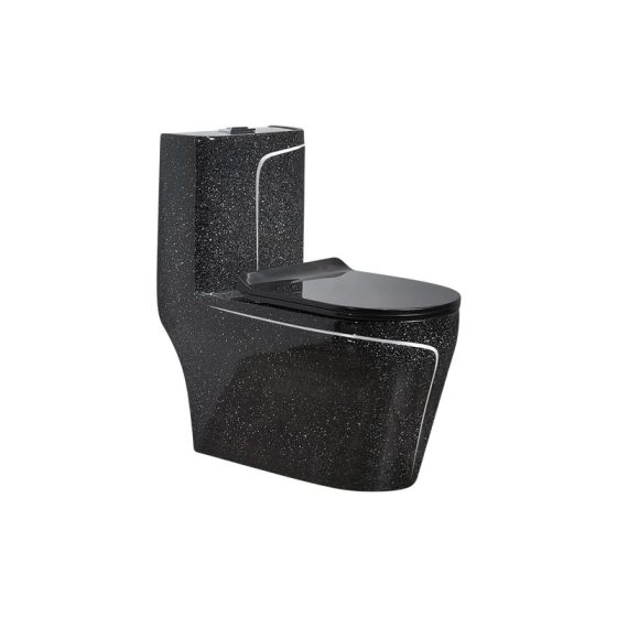 LT-1121-CDG-BLSL black one-piece-toilets