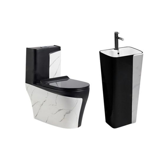 LT-1121-DP-WBL-----LT-320-DP-WBL white two-piece-toilet-suites