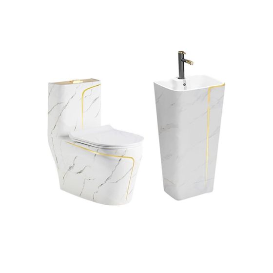 LT-1121-DP-WGL----LT-320-DP-WGL white two-piece-toilet-suites