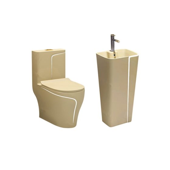 LT-1121-M-YWL----LT-320-M-YWL white two-piece-toilet-suites