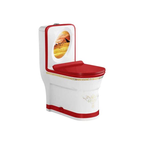 LT-1163-GID-WR patterned one-piece-toilets
