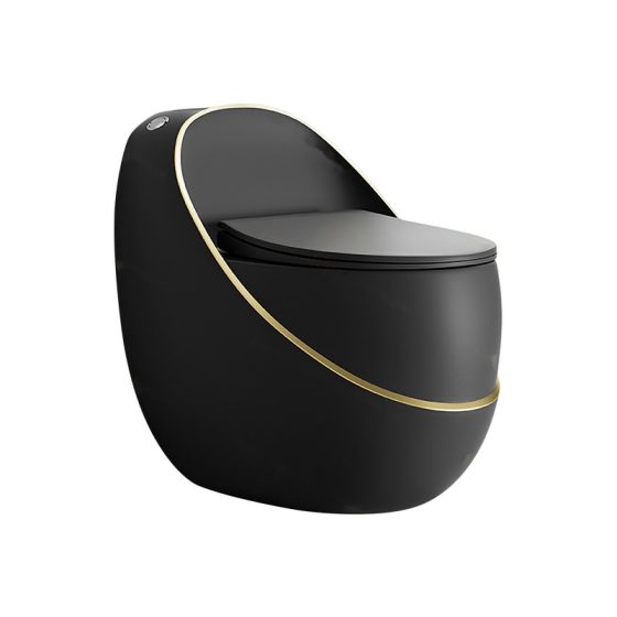 LT-1266-M-BLGL black one-piece-toilets