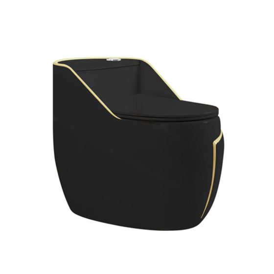 LT-1296-M-BGL black one-piece-toilets
