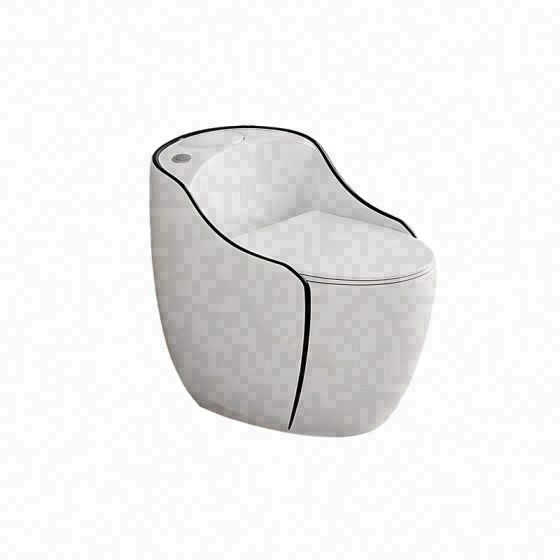 LT-1343-CG-WBL white one-piece-toilets