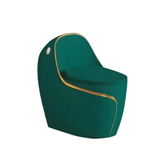 LT-1344-M-BGGL colored one-piece-toilets