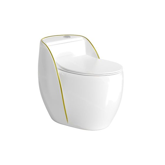 LT-1353-CG-WGL white one-piece-toilets