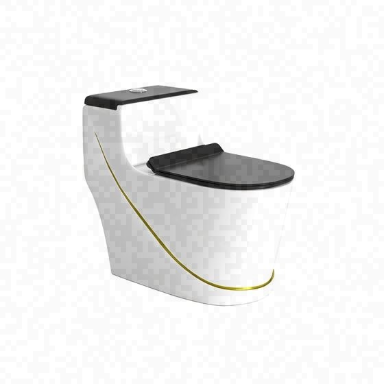 LT-1354-CG-WBLGL patterned one-piece-toilets