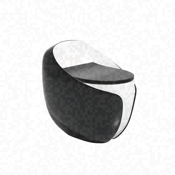 LT-1356-CG-BLW black one-piece-toilets