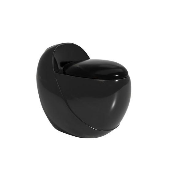 LT-1357-CG-BL black one-piece-toilets