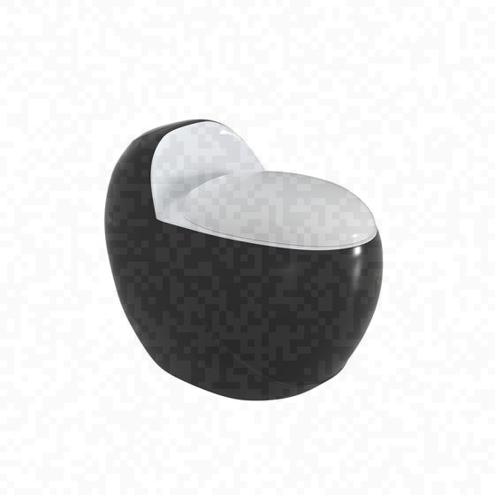 LT-1357-CG-BLW black one-piece-toilets