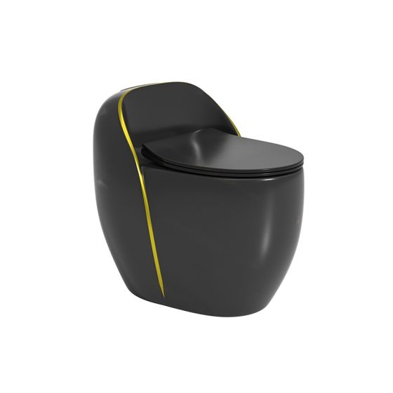 LT-1358-CG-BLGL black one-piece-toilets