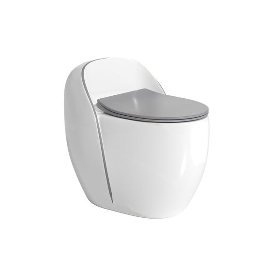 LT-1358-CG-LGWSGL white one-piece-toilets