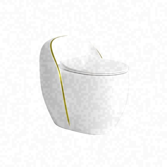 LT-1358-CG-WGL white one-piece-toilets