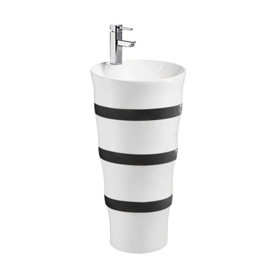 LT-301-CG-BLW white pedestal-basins