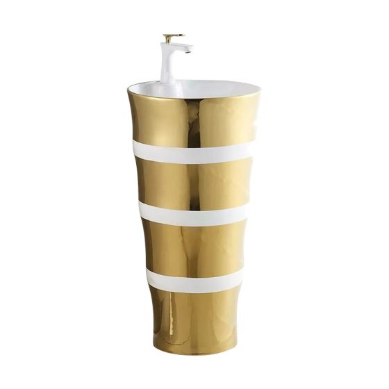 LT-301-GI-GW gold pedestal-basins