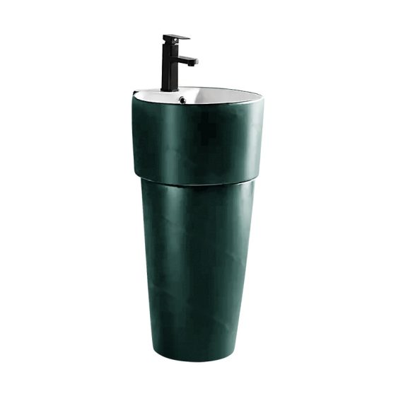 LT-302-M-BGW colored pedestal-basins