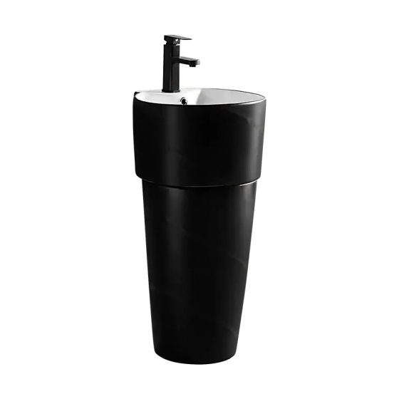 LT-302-M-BLW black pedestal-basins