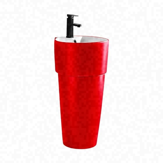 LT-302-M-CRW colored pedestal-basins