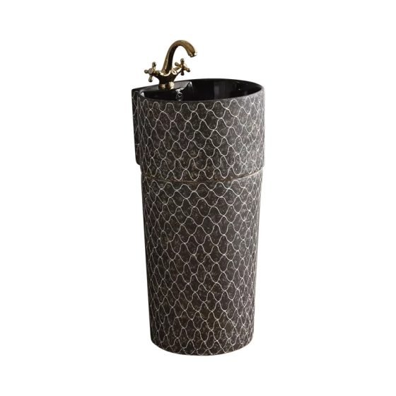 LT-302-SE-CT3 black pedestal-basins