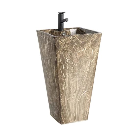 LT-303-DP-1 gold pedestal-basins
