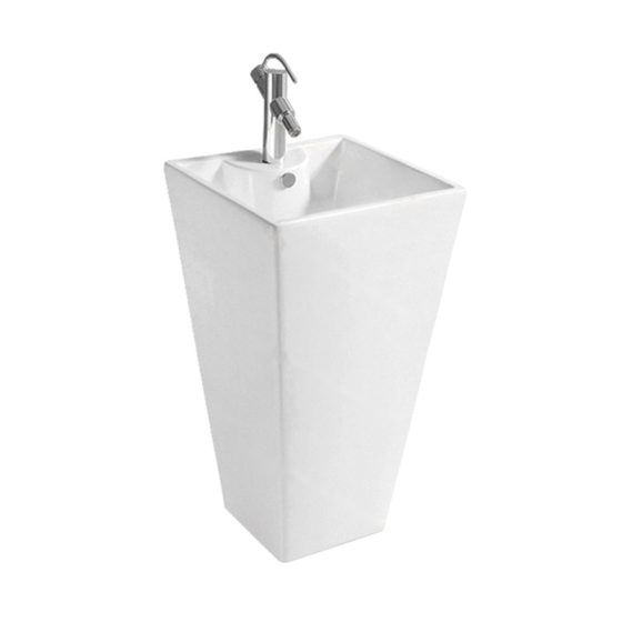 LT-303 white pedestal-basins