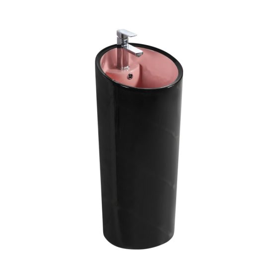 LT-305-CG-BLLP black pedestal-basins