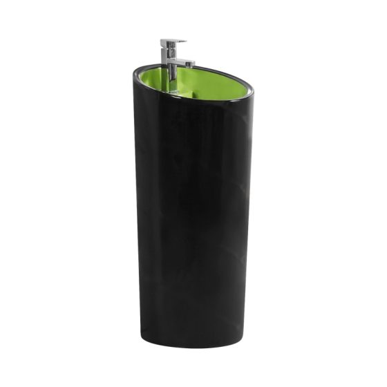 LT-305A-CG-BLGG black pedestal-basins