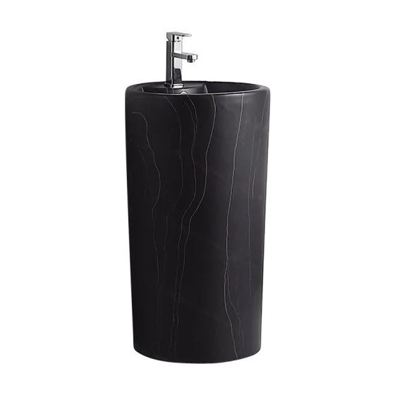 LT-306A-DP-CT-96 black pedestal-basins