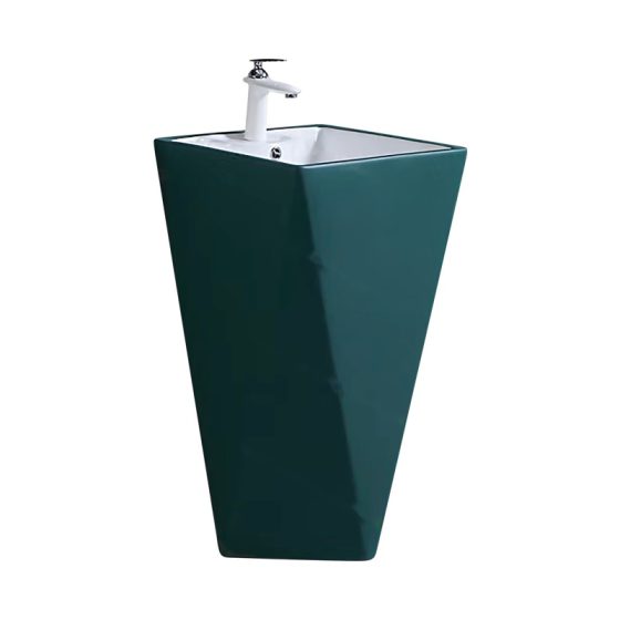 LT-307-CG-BGW colored pedestal-basins