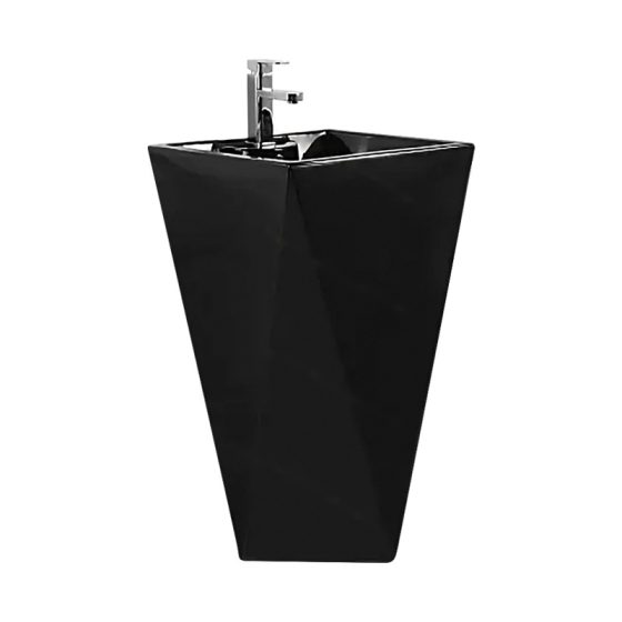 LT-307-CG-BL black pedestal-basins