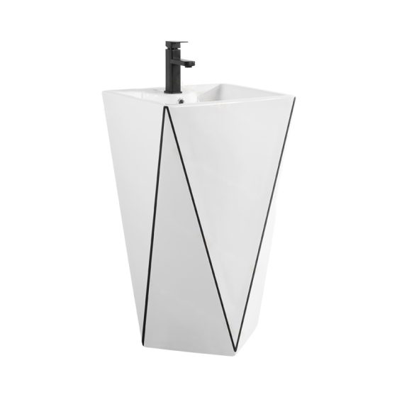 LT-307-CG-WBLL white pedestal-basins