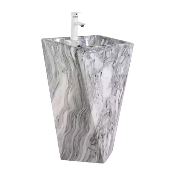 LT-307-DP-CT-10 grey pedestal-basins