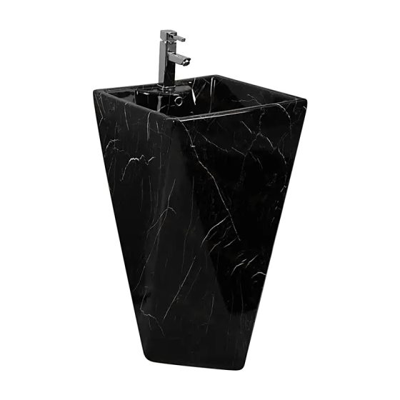 LT-307-DP-CT-96 black pedestal-basins