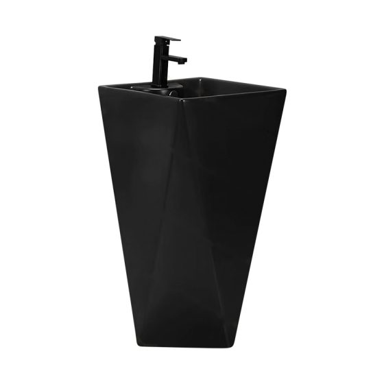 LT-307-M-BL black pedestal-basins