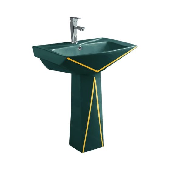 LT-307P-CG-BGGL colored pedestal-basins