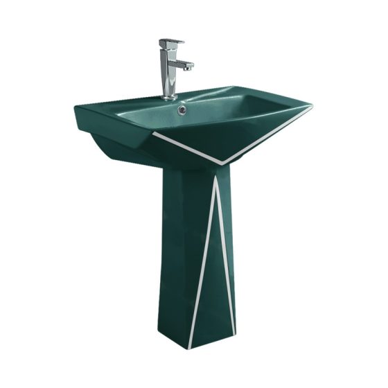 LT-307P-CG-BGSL colored pedestal-basins