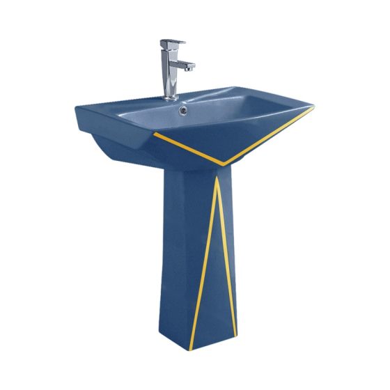 LT-307P-CG-BVGL colored pedestal-basins