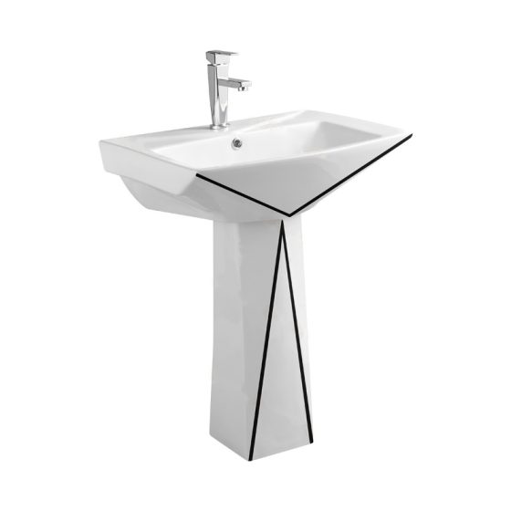 LT-307P-CG-WBLL patterned pedestal-basins