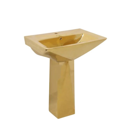 LT-307P-GI-PG gold pedestal-basins