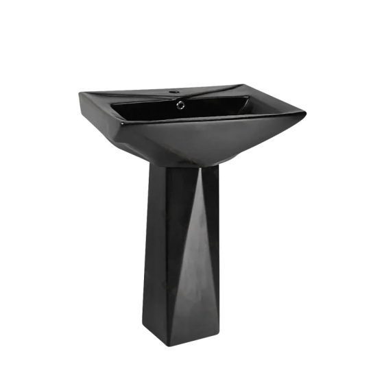 LT-307P-M-BL black pedestal-basins
