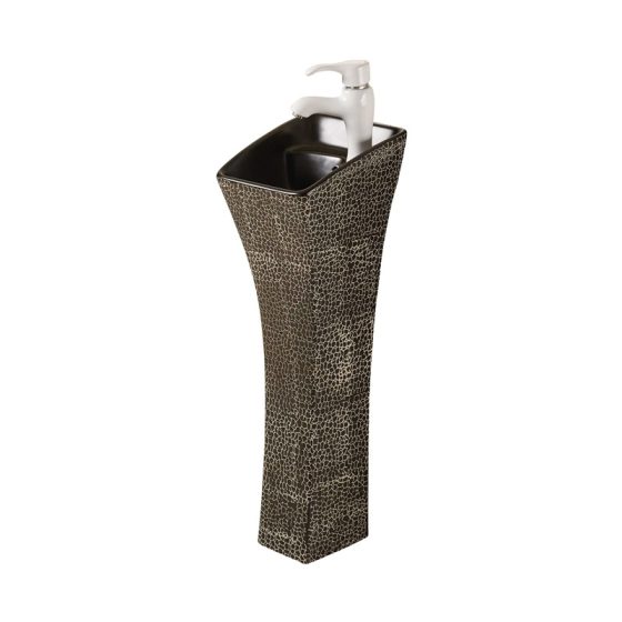 LT-308-HE-CT1 black pedestal-basins
