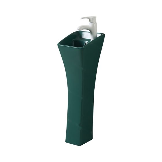 LT-308-M-BG colored pedestal-basins