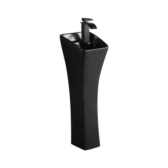 LT-308-M-BL black pedestal-basins