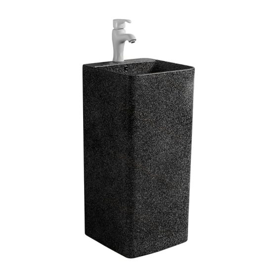 LT-309-CDG-BL black pedestal-basins