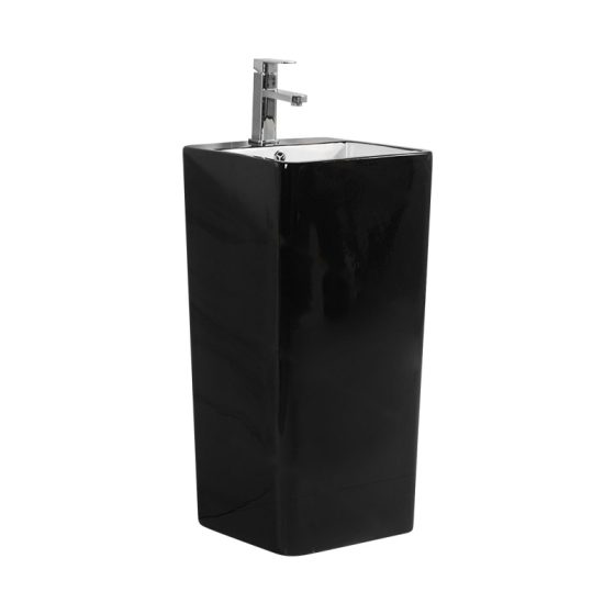 LT-309-CG-BLW black pedestal-basins