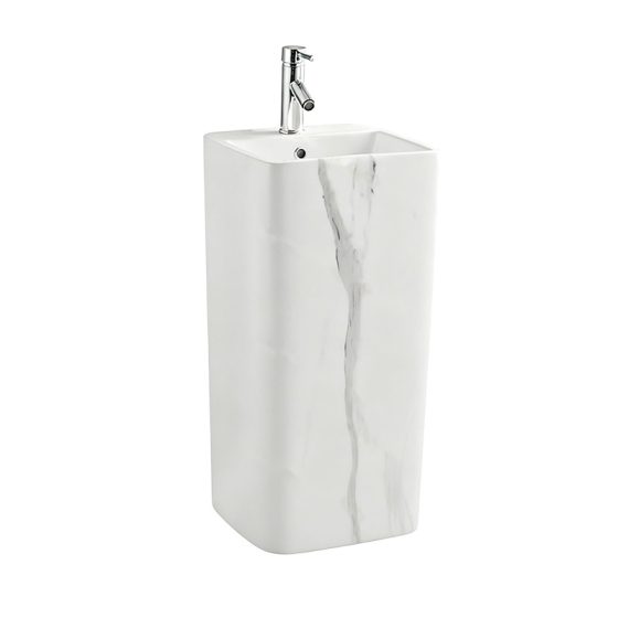 LT-309-DP-CT-1 white pedestal-basins